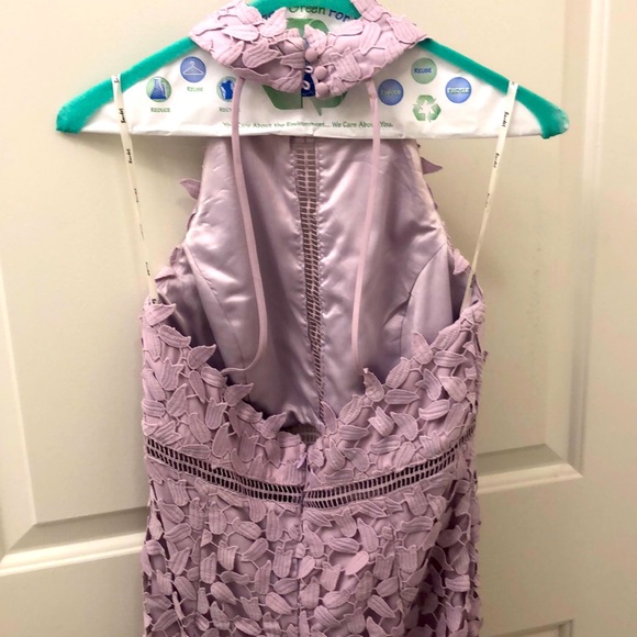 Bardot Gemma Lace Halter Dress (Orchid) - Picture 5 of 7